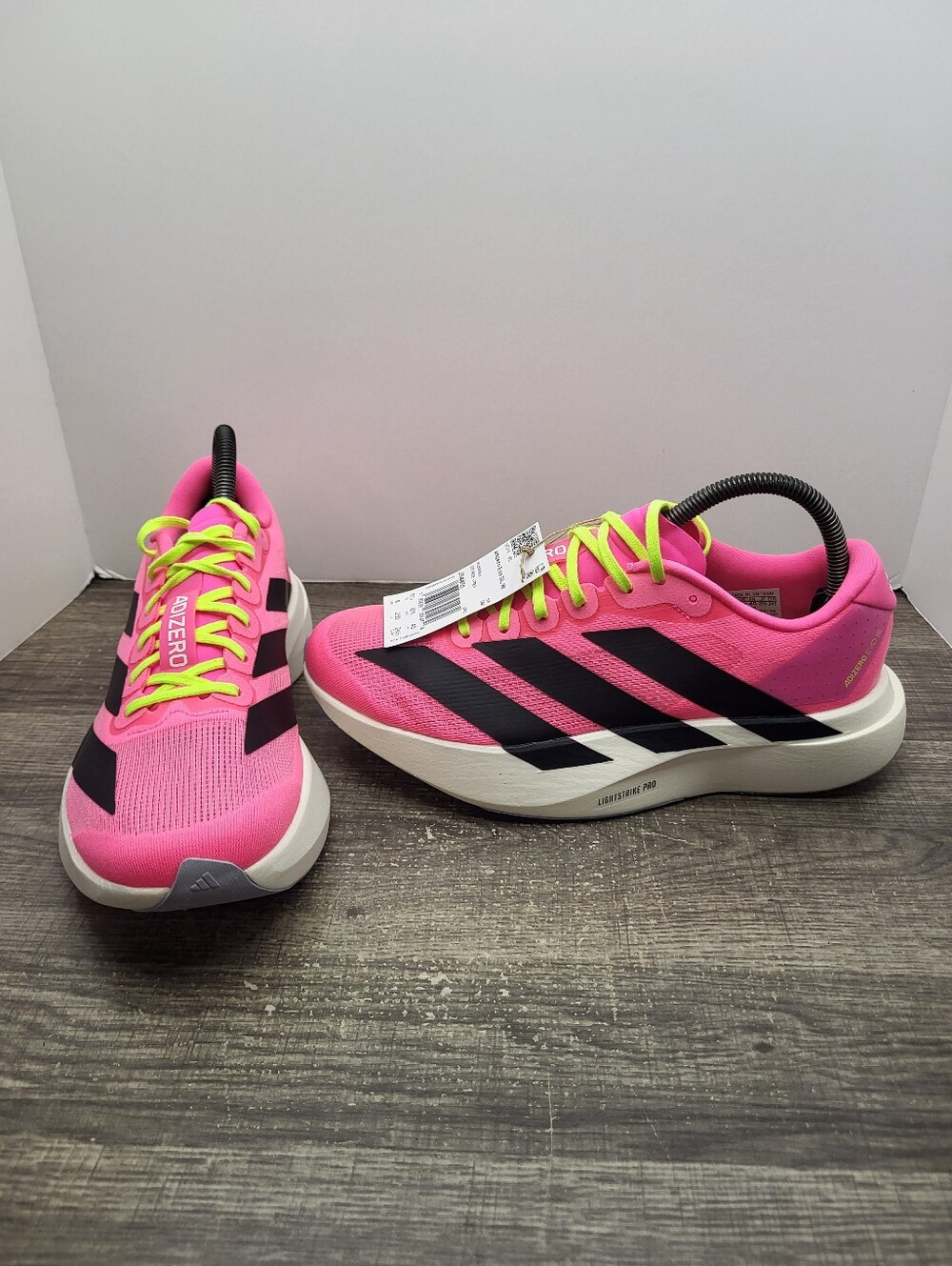 Adidas Adizero Evo SL Running Shoes Lucid Pink White Women’s Size 8 JS4455 New